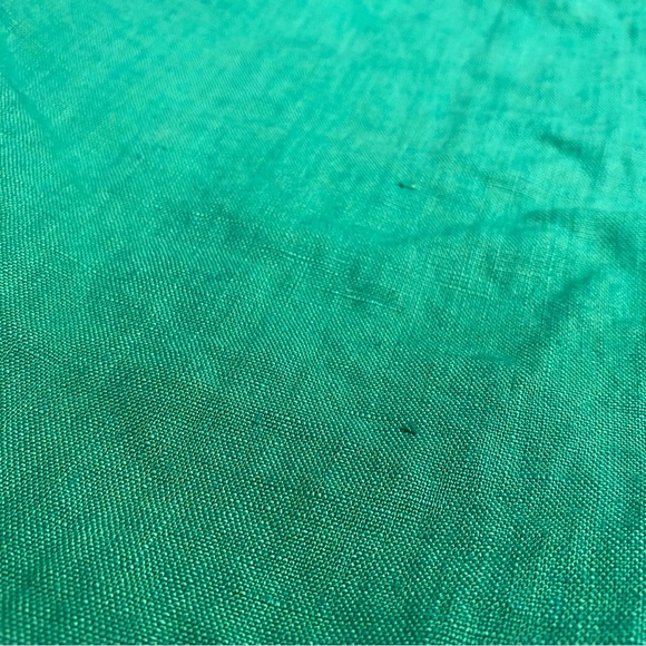 Vintage 100% Linen Shorts Women’s 29 Waist Green For Pete’s Sake 8 Inch 12 - Picture 2 of 9